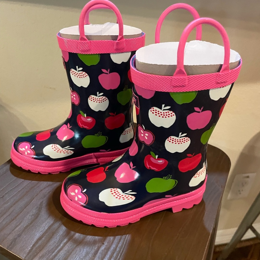 Hatley NEVER WORN girls rainboots size 10